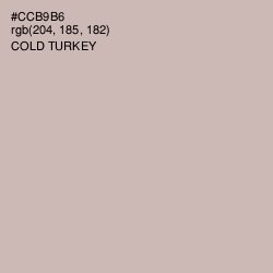 #CCB9B6 - Cold Turkey Color Image
